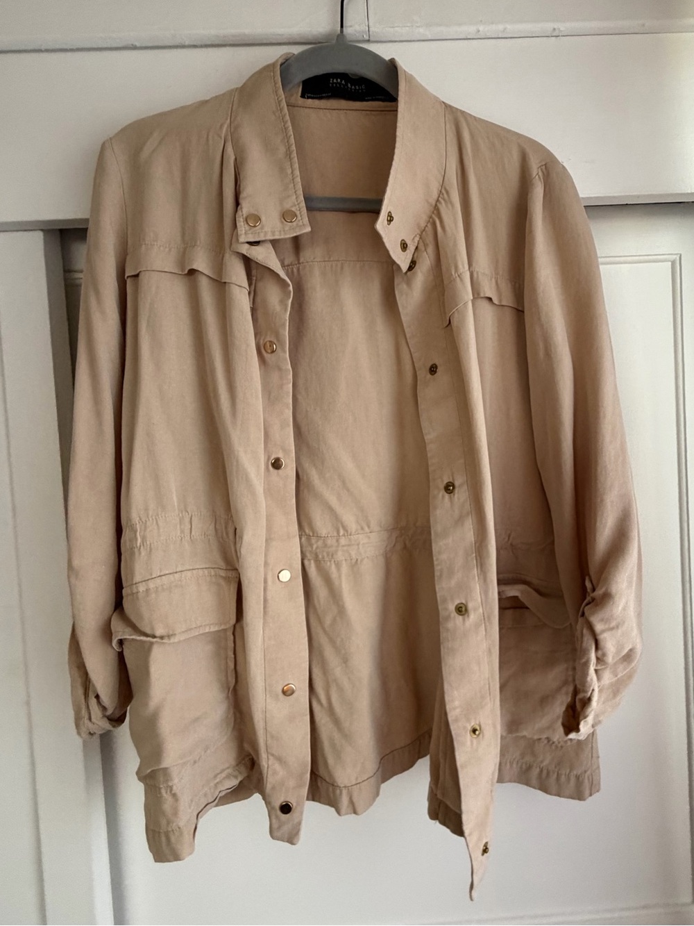 Zara Light Tan Women's Utility Jacket